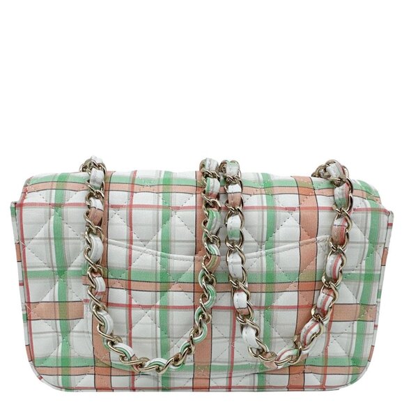 Chanel Classic Rectangular Flap Mini Leather Crossbody Bag White - Picture 3 of 11